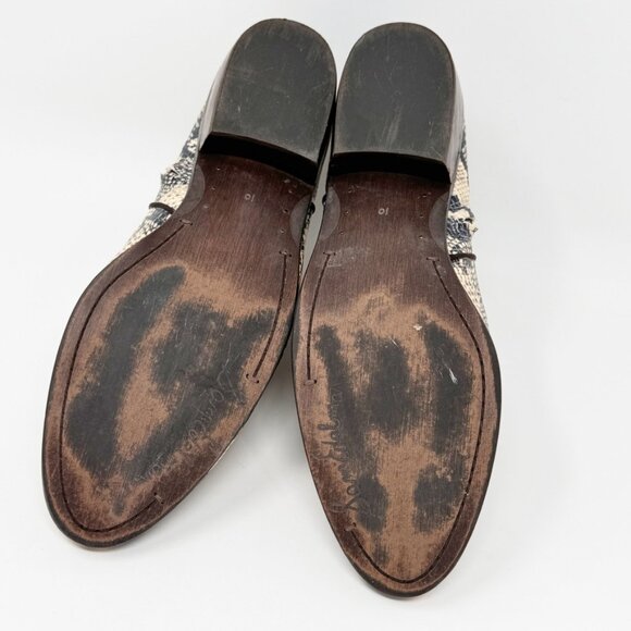 Sam Edelman Womens Reptile Print Faux Leather Side zip Bootie Size 10 - Picture 10 of 12